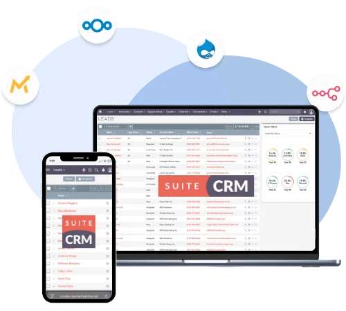 suitecrm integration mautic nextcloud drupal n8n