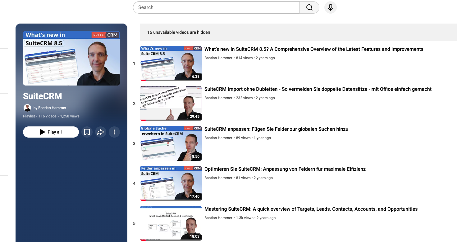 suitecrm-tutorials
